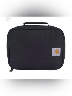 Carhartt Black Insulated Lunch Cooler with Yellow Logo Tag